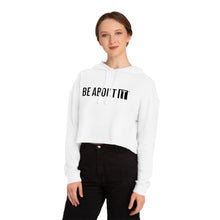 Load image into Gallery viewer, Women’s Cropped Sweatshirt - Be About It, Trendy Hoodie, Stylish Pullover, Casual Outfit, Gift for Her, Activewear, Fun Apparel