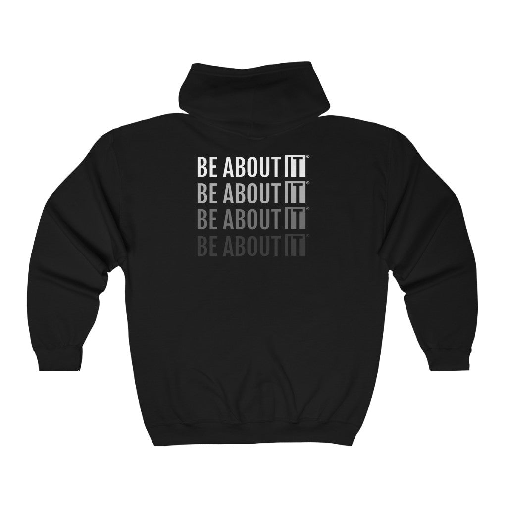 Unisex Heavy Blend™ Full Zip Hooded Sweatshirt – BE ABOUT IT